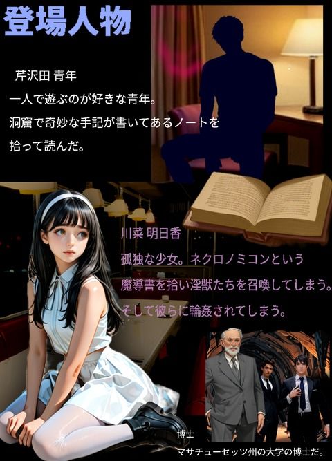 サンプル画像2:「触手姦」邪神に囚われた少女● クトゥルフ神話エロ ●(SМ大陸パイン感) [d_649900]