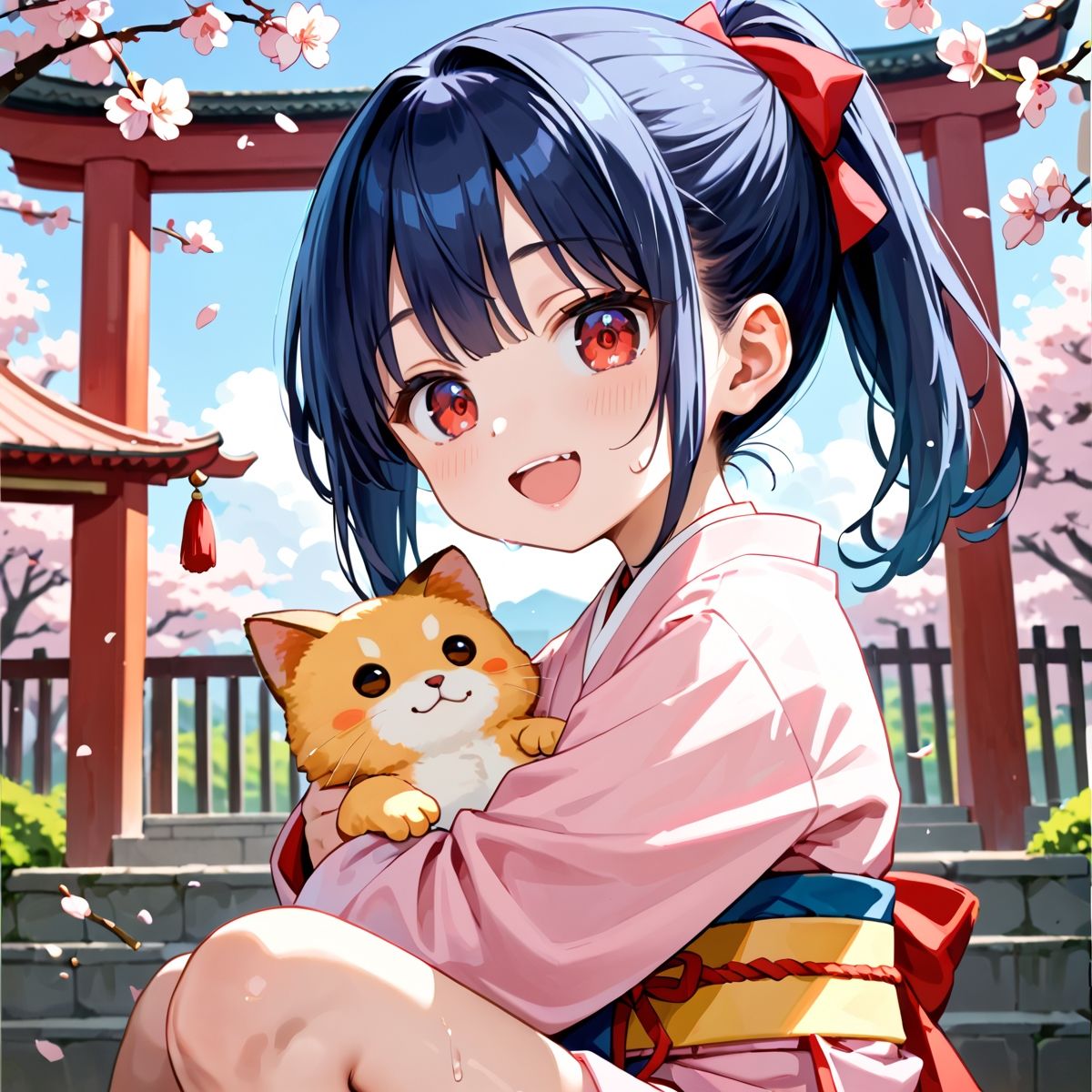 昼桜のもと、不意に帯がほどける予感?page.87