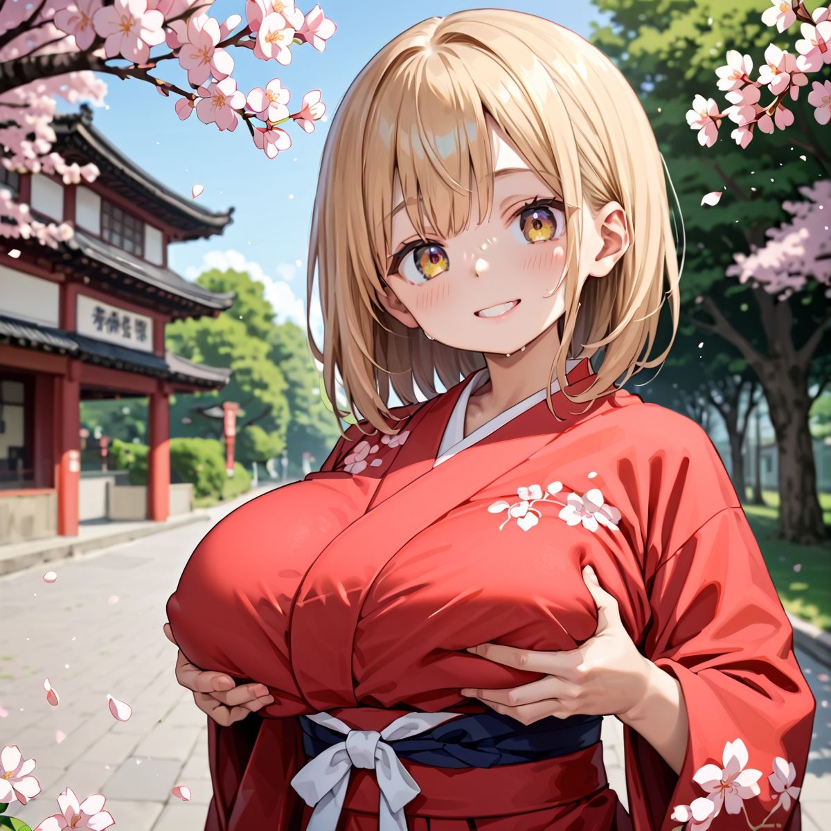 昼桜のもと、不意に帯がほどける予感?page.12 画像7