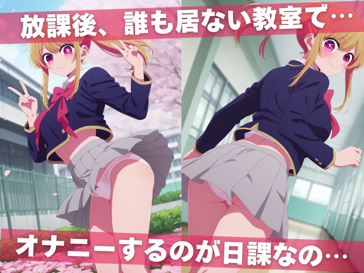 オナニー覗かれ、寝取られて  推●の子 〜 学校編 〜 おじさんに暴かれた秘密 画像1