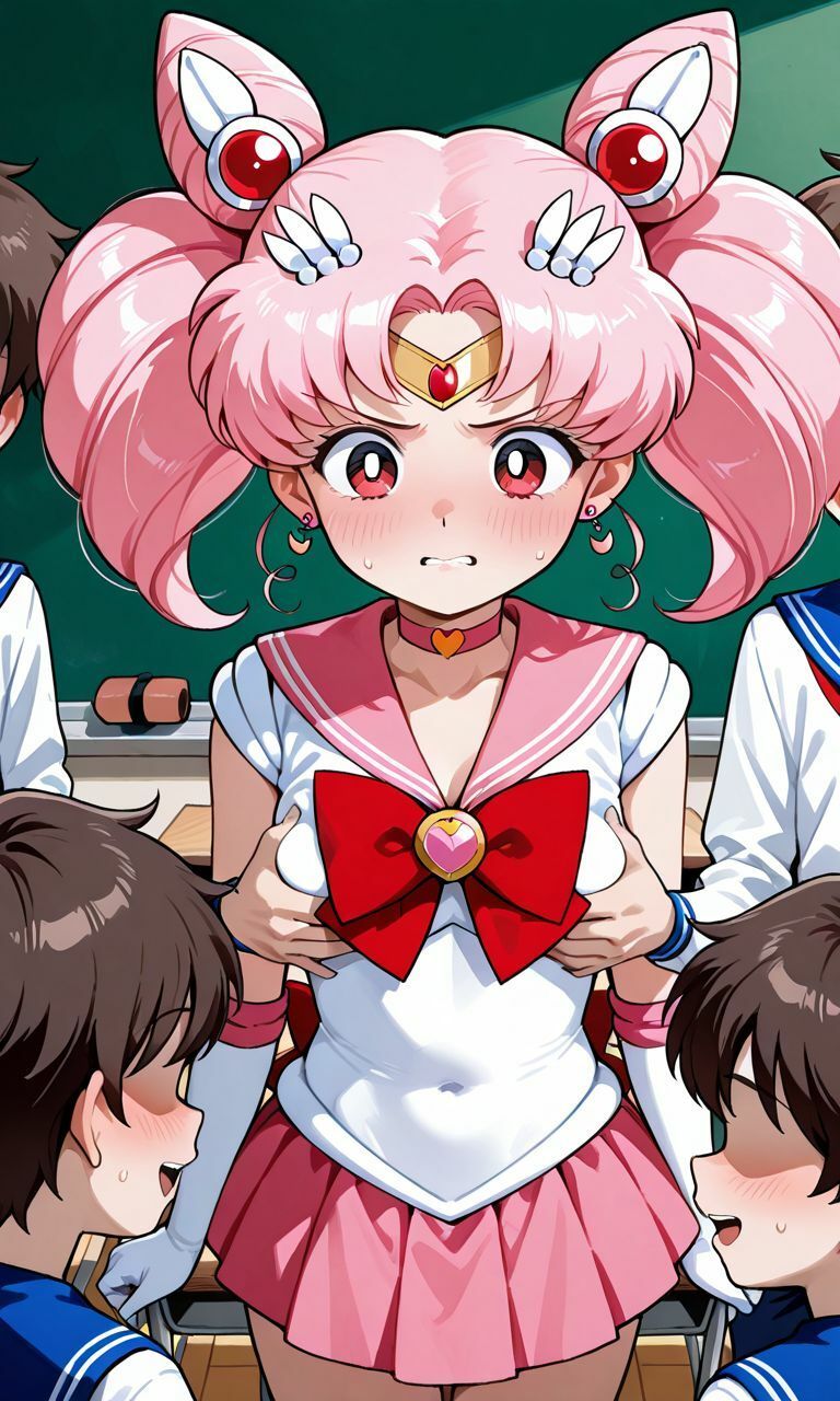 サンプル画像5:犯●れる外部太陽系戦士4人組＋ちびムーン(人工智楽団) [d_650078]