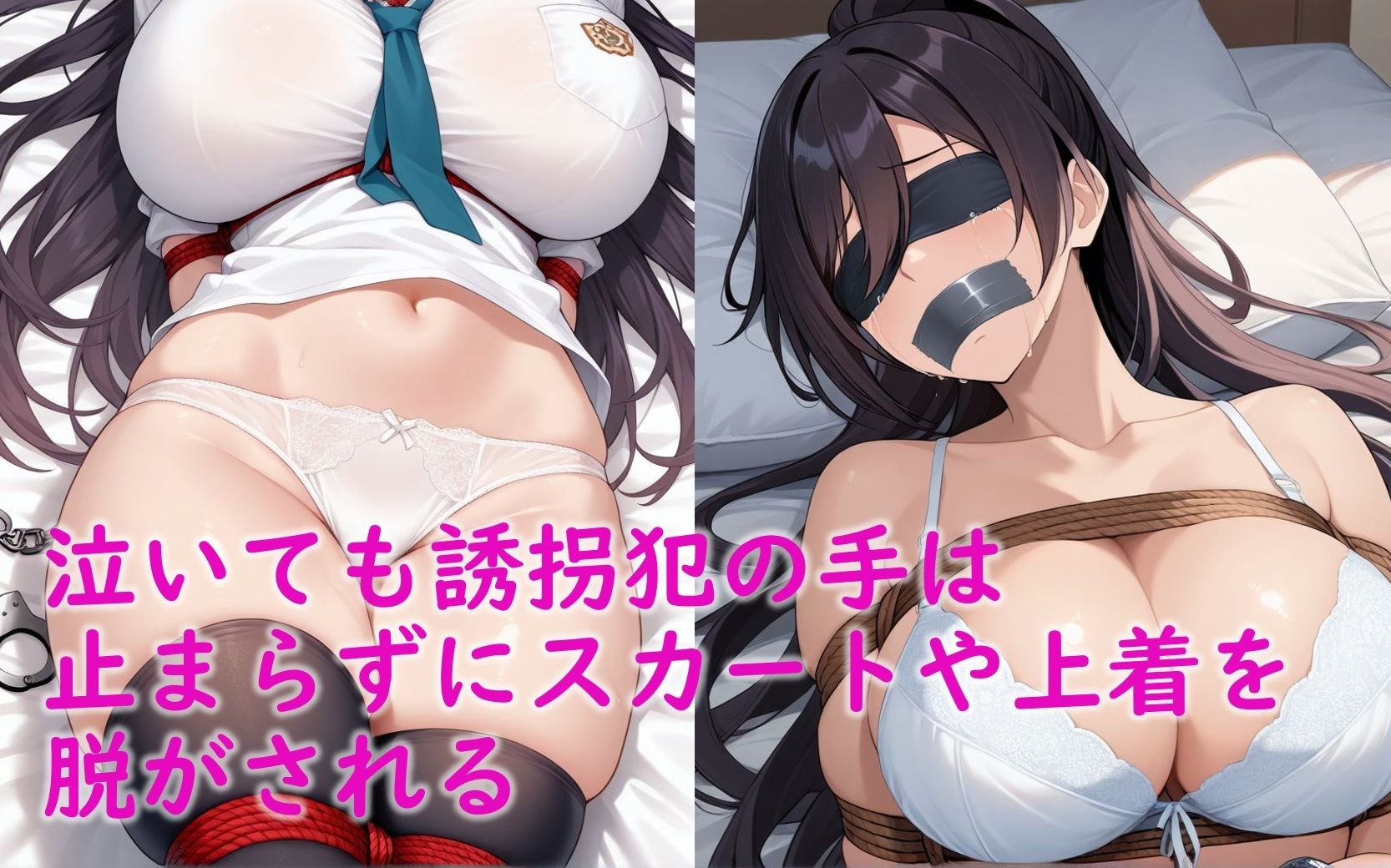 サンプル画像4:白〇咲耶が誘拐されて拘束されてハメられる話(Aiイラスト販売所) [d_650138]