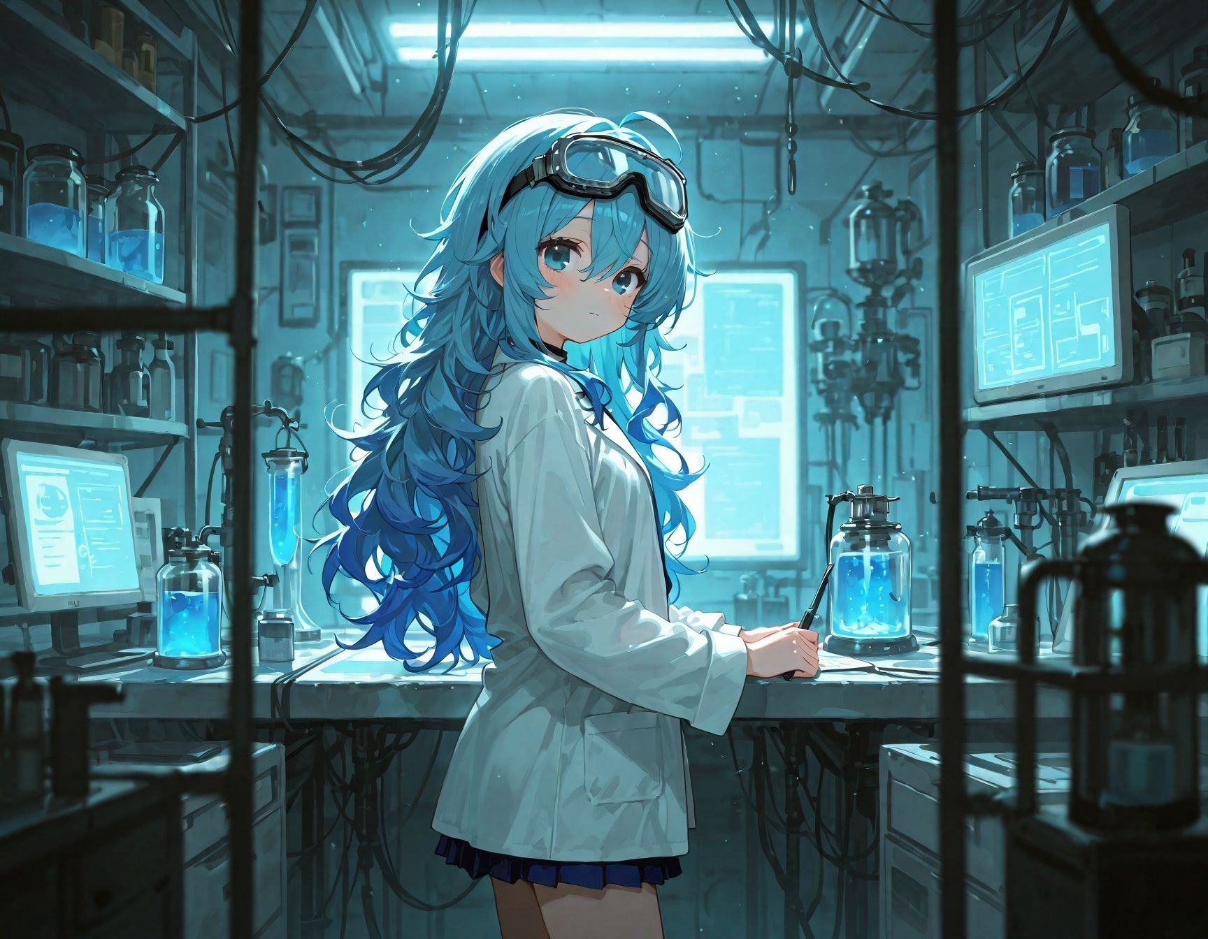 サンプル画像1:少女図鑑  化学オタク編(パッタイ) [d_650193]