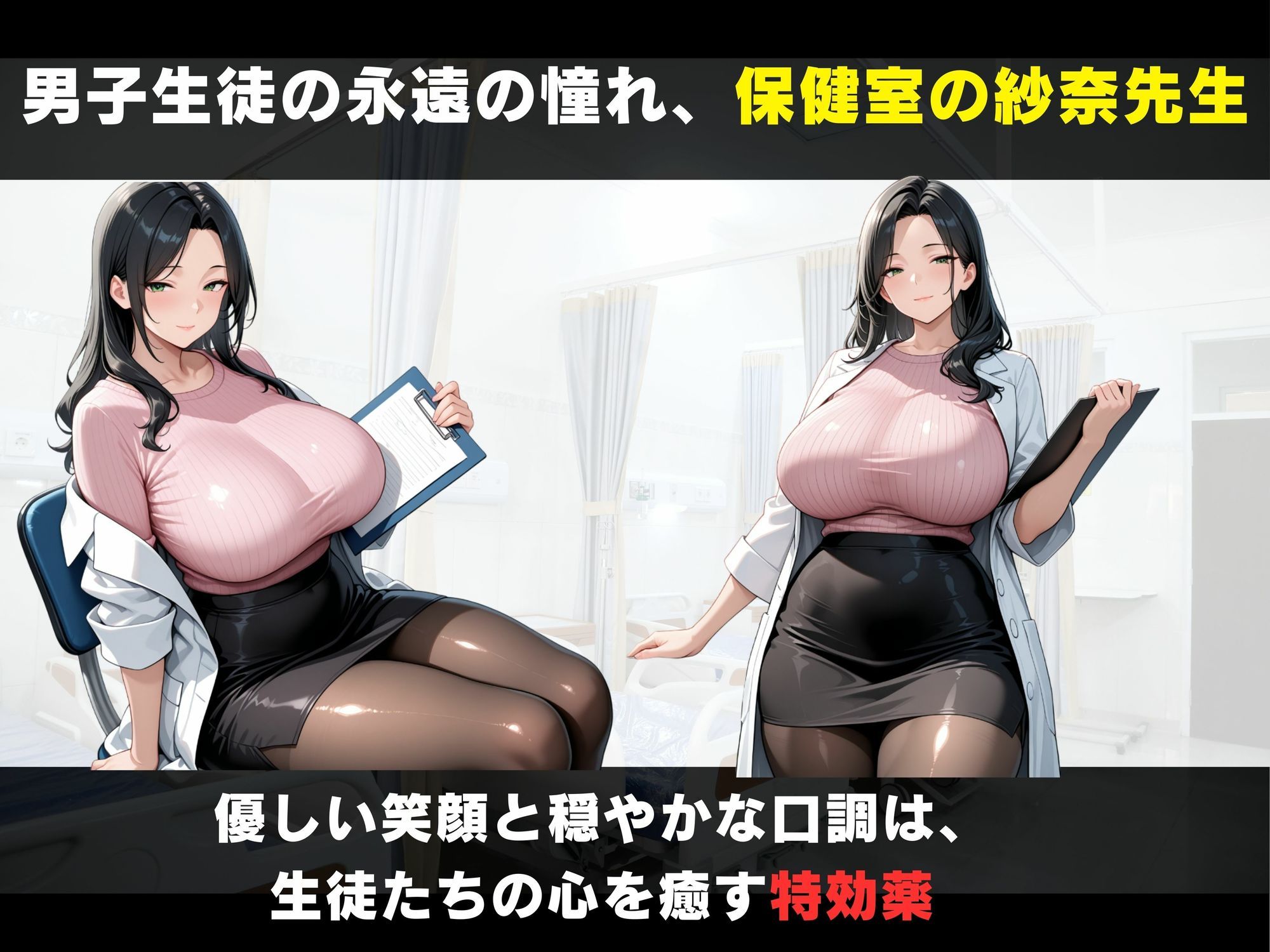 サンプル画像1:先生に童貞を奪ってもらった  保健室で僕の思春期はバクハツした(パンプキンちゃん) [d_650288]