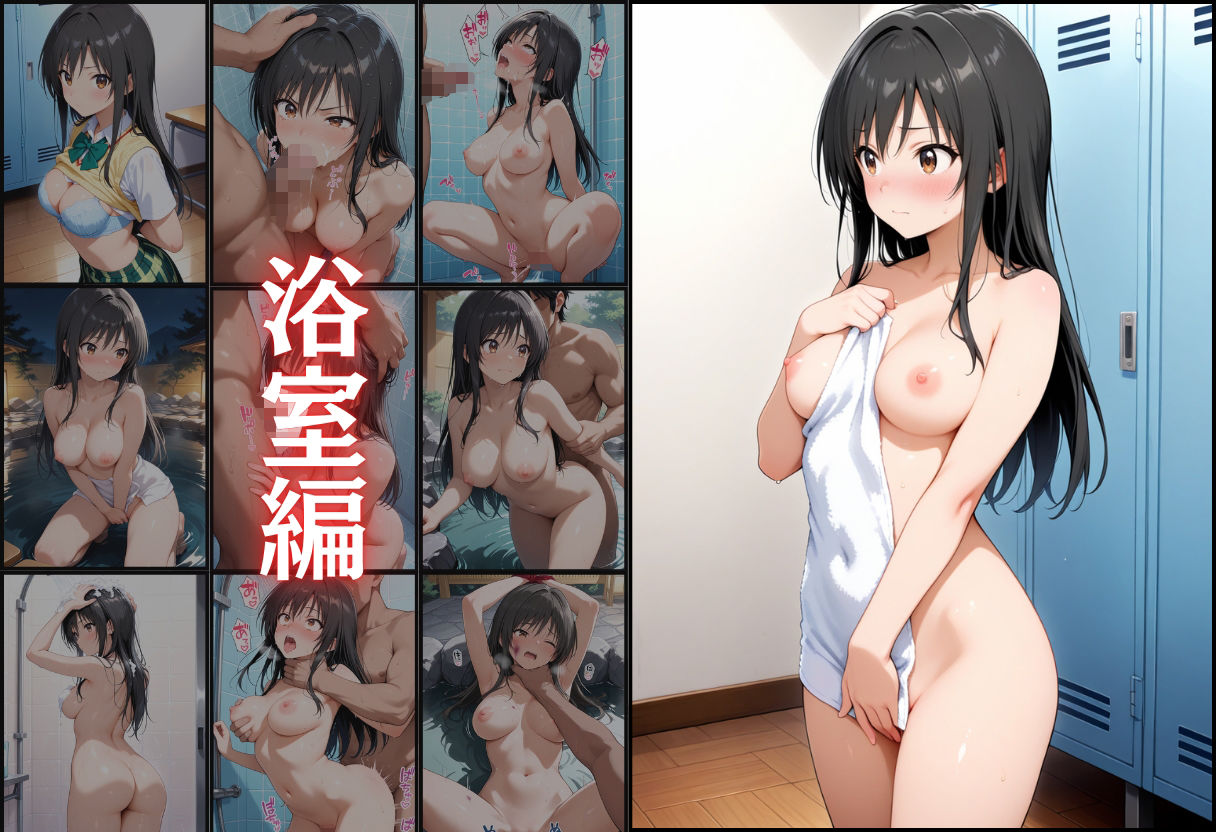 サンプル画像2:「混浴温泉で理性崩壊…古手川唯、屈辱と快楽に溺れて」(濡夢幻想) [d_650317]