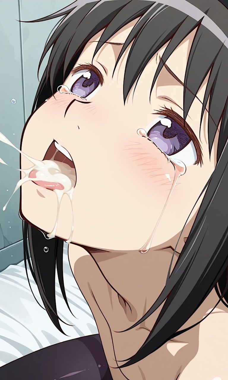 【ま◯マギ  ほむほむ  まど◯を人質に取られオッサンのチンコをホムホムする」 画像3