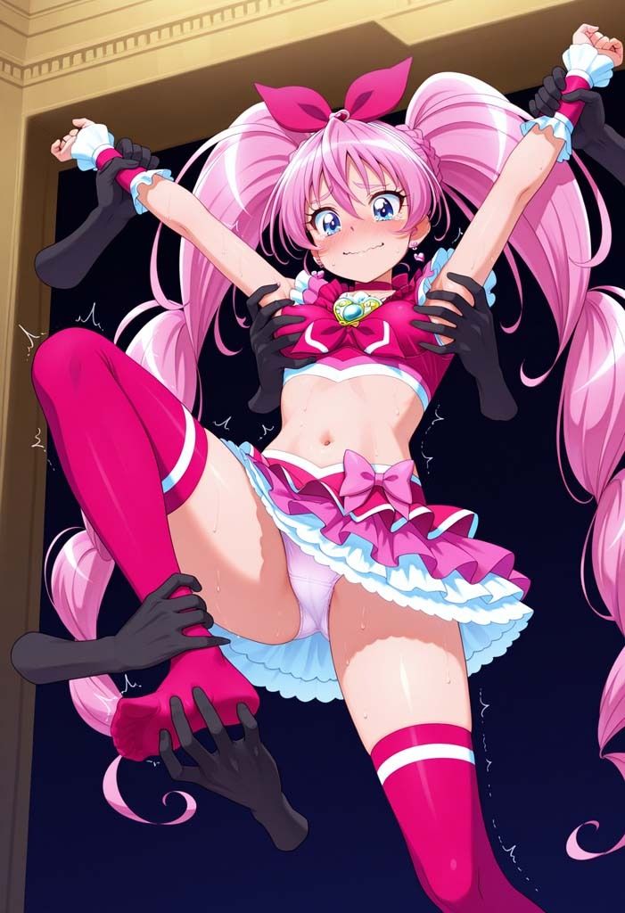 サンプル画像3:くすぐり敗北（キュ○メ○ディ）(妖怪護) [d_650662]