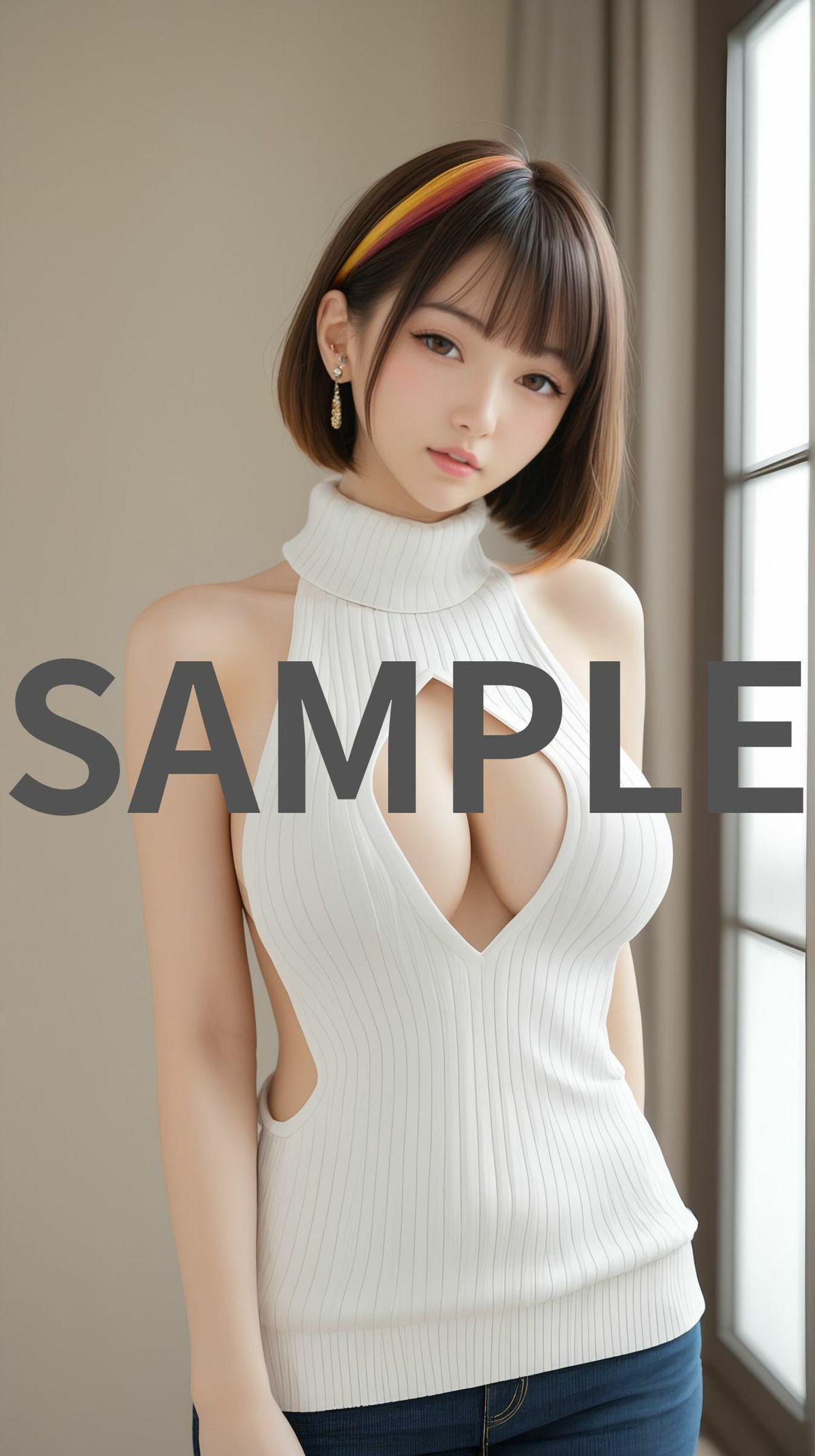 サンプル画像3:バーチャルグラビア – 次元を超えた彼女2(AIヴィーナスパブ) [d_650703]