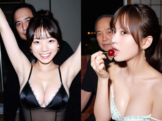 サンプル画像2:若い女とおっさん(アイキャンディ工房) [d_650708]