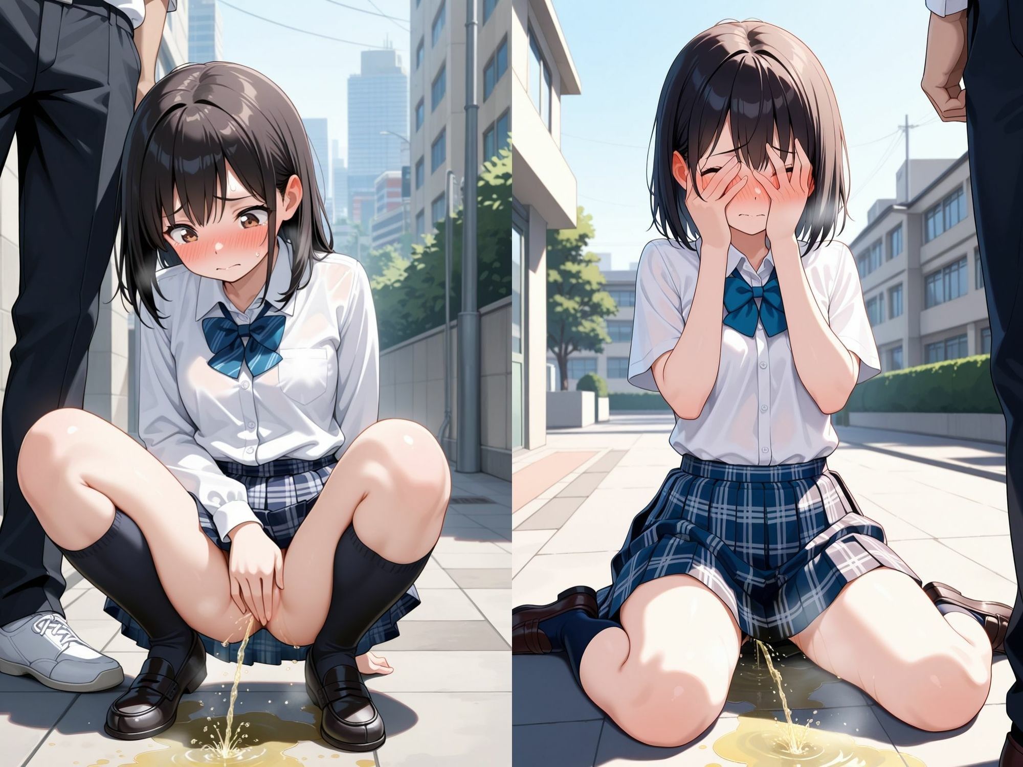 サンプル画像1:【おもらし】 お漏らし女子不純な救済！〜弱みを握って好き放題弄ぶ〜(矛盾した不純) [d_650770]