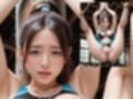 廃墟で縛り上げられちゃうエッチな競泳水着のお姉さん【おまけショート動画9本付】
