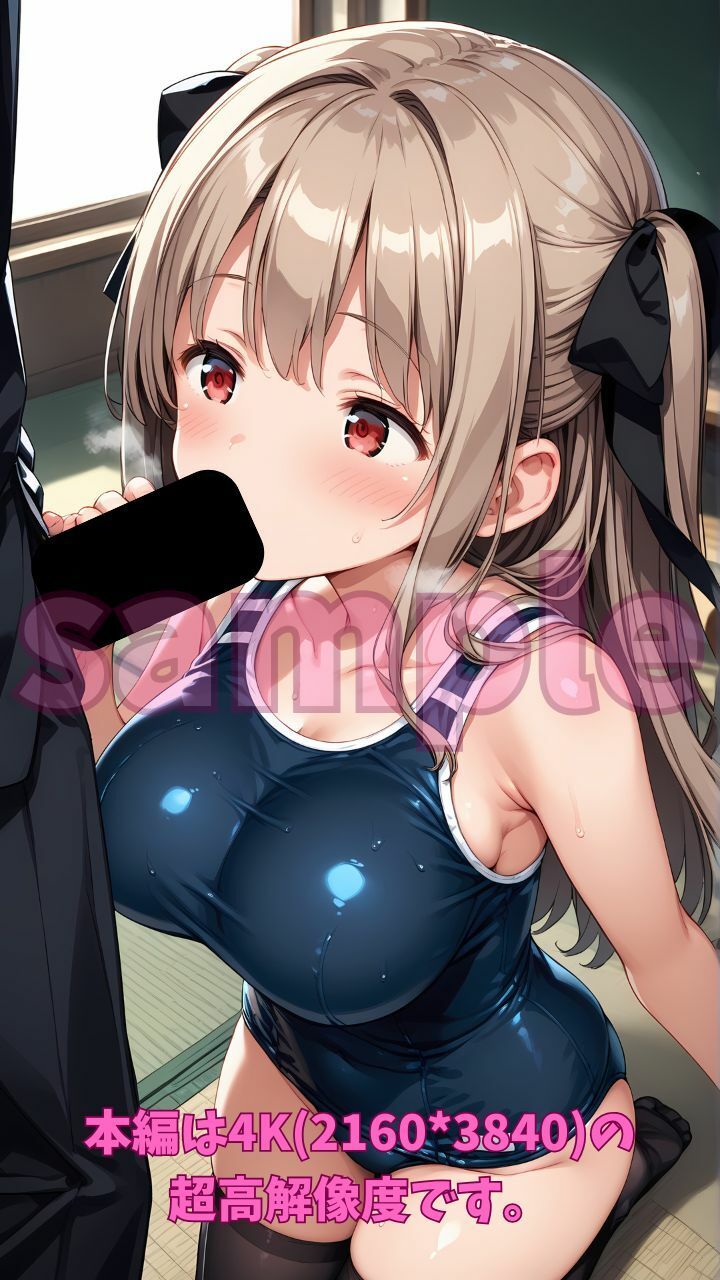 サンプル画像2:放課後ふぇらちおクラブその2 スク水編(Fetish AI) [d_650828]