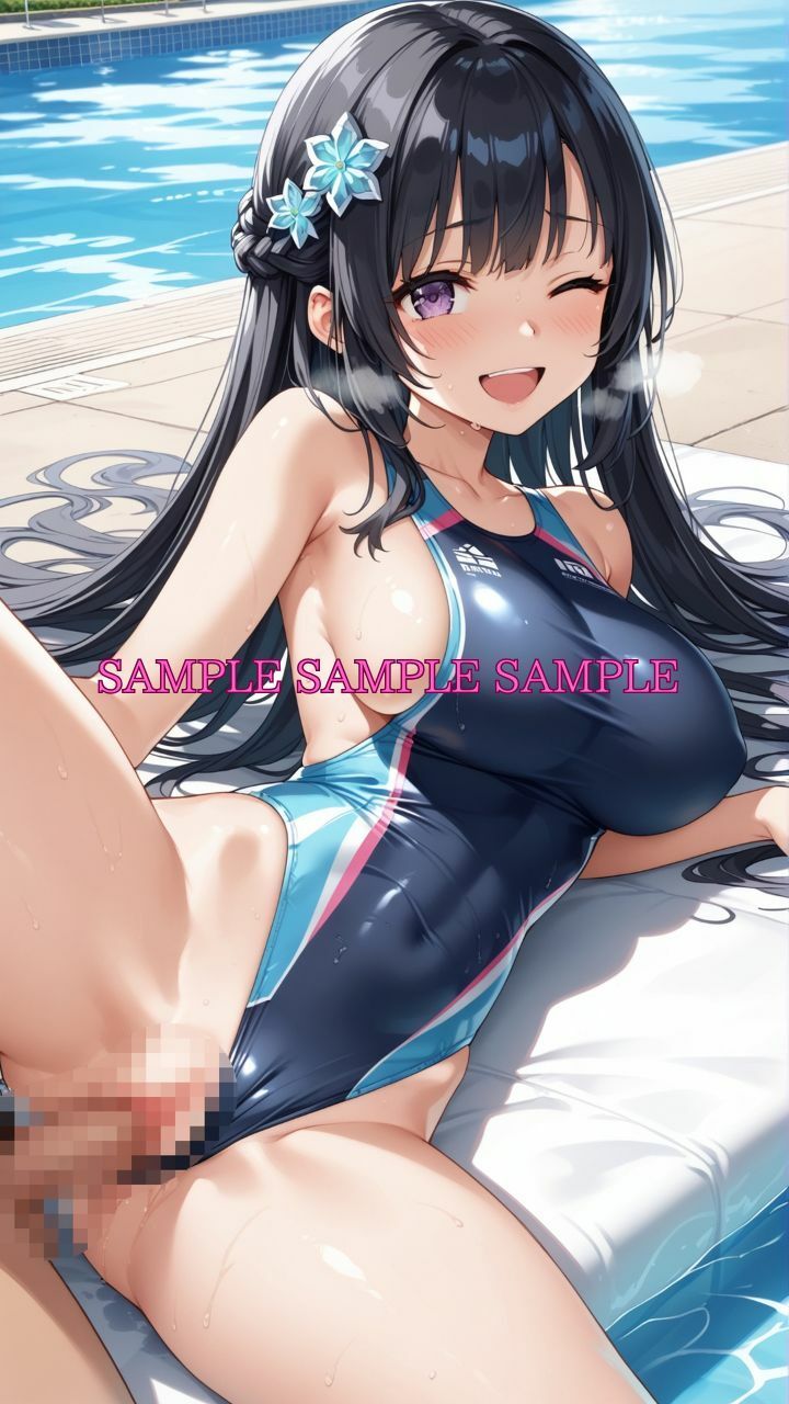 サンプル画像5:男女比1対10000の世界 競泳女子とセックスし放題でちんぽが乾く暇もないヤリ放題ハーレムライフ！！Vol.4(TailorFetiAI-Pix) [d_650847]