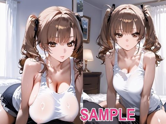 ノーブラ汗だくでニヤニヤ誘惑してくるビッチな白ギャル 画像2