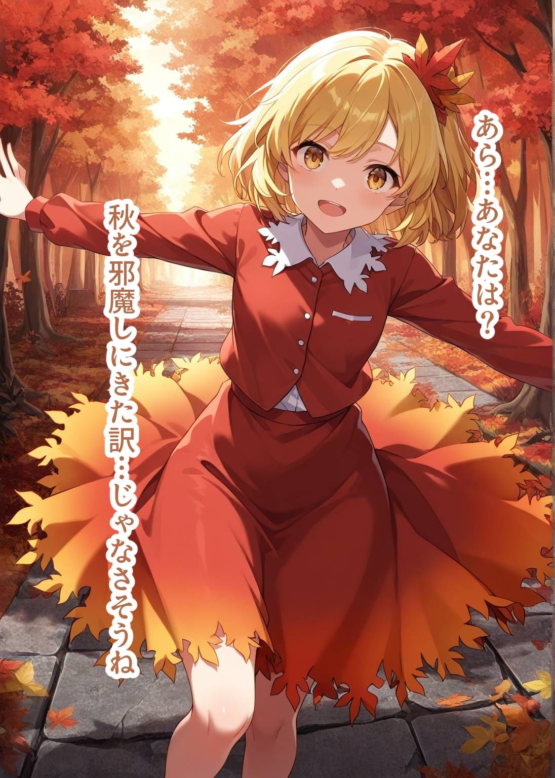 サンプル画像1:東方交尾録〜秋静葉編〜(東方FAP) [d_650907]