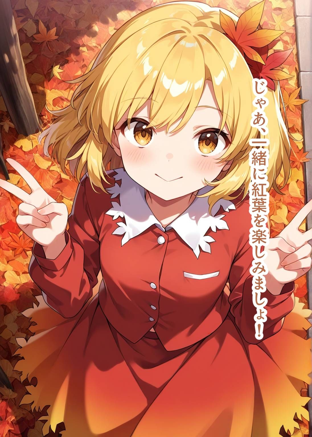 サンプル画像2:東方交尾録〜秋静葉編〜(東方FAP) [d_650907]