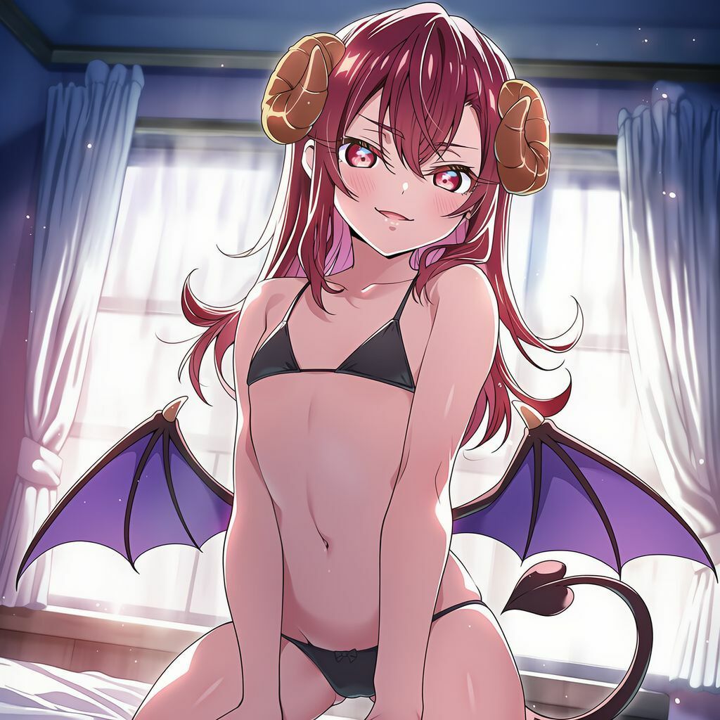 なぜか召喚されたサキュバスはキスをすると発育していく_出会い編 画像1
