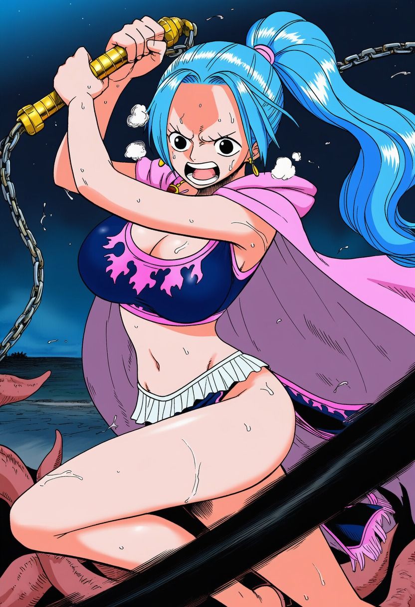 ビビ vs ぬるぬる触手 画像4