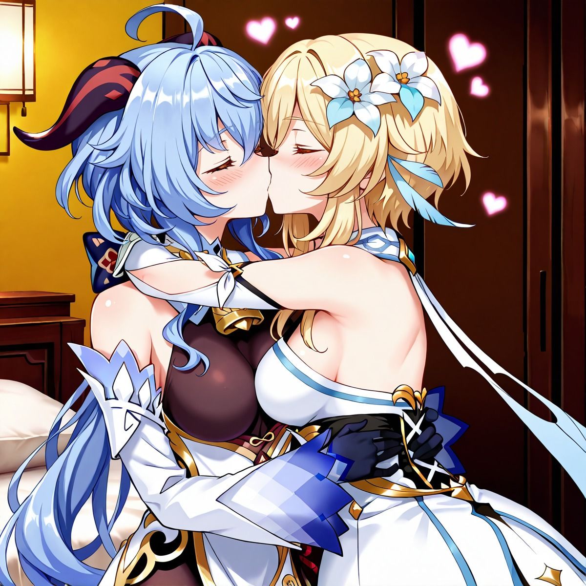 サンプル画像2:ほ〇る×甘〇  ふたなり百合CG集(AI戦士グンドゥム) [d_651011]