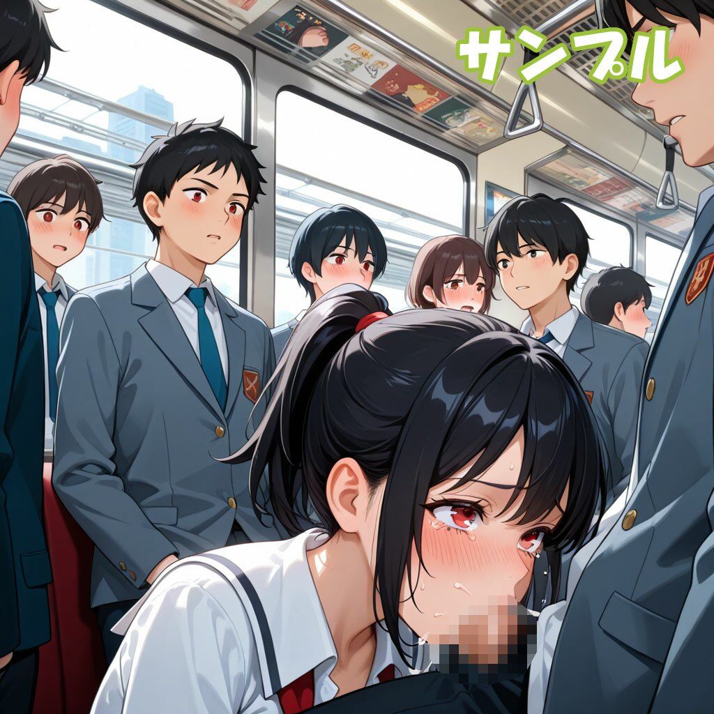 サンプル画像5:まりかとまりな2 【まりな痴●電車編-夏服-】(えいちえーあい) [d_651062]