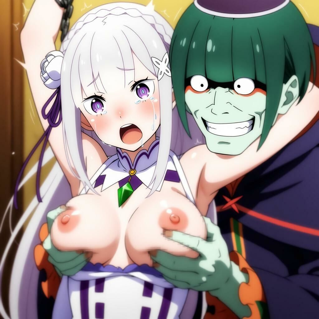 サンプル画像5:新新・超美麗原作再現ヒロピンAI全集4_ペテルギウスのエミリア責め(hiropinai_4/5) [d_651069]