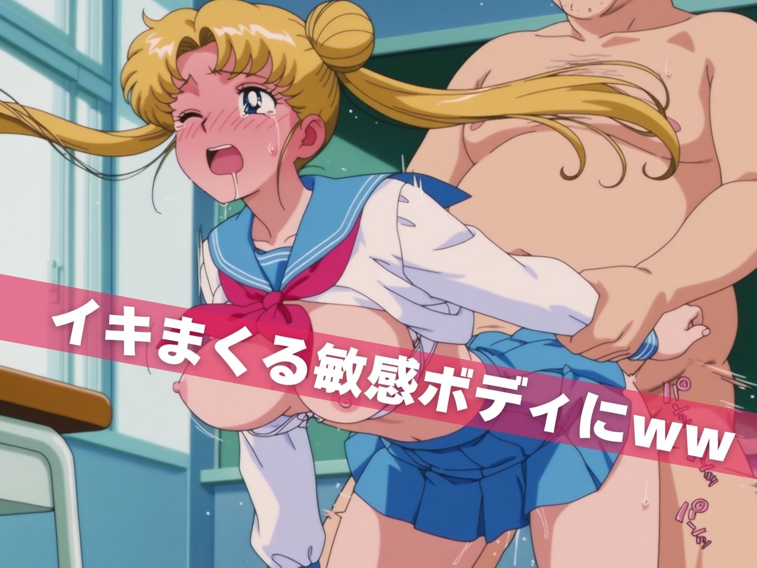 オナニー覗かれ、寝取られて  セー●ームーン（vol.1） 〜 学校編 〜 おじさんに暴かれた秘密 画像9