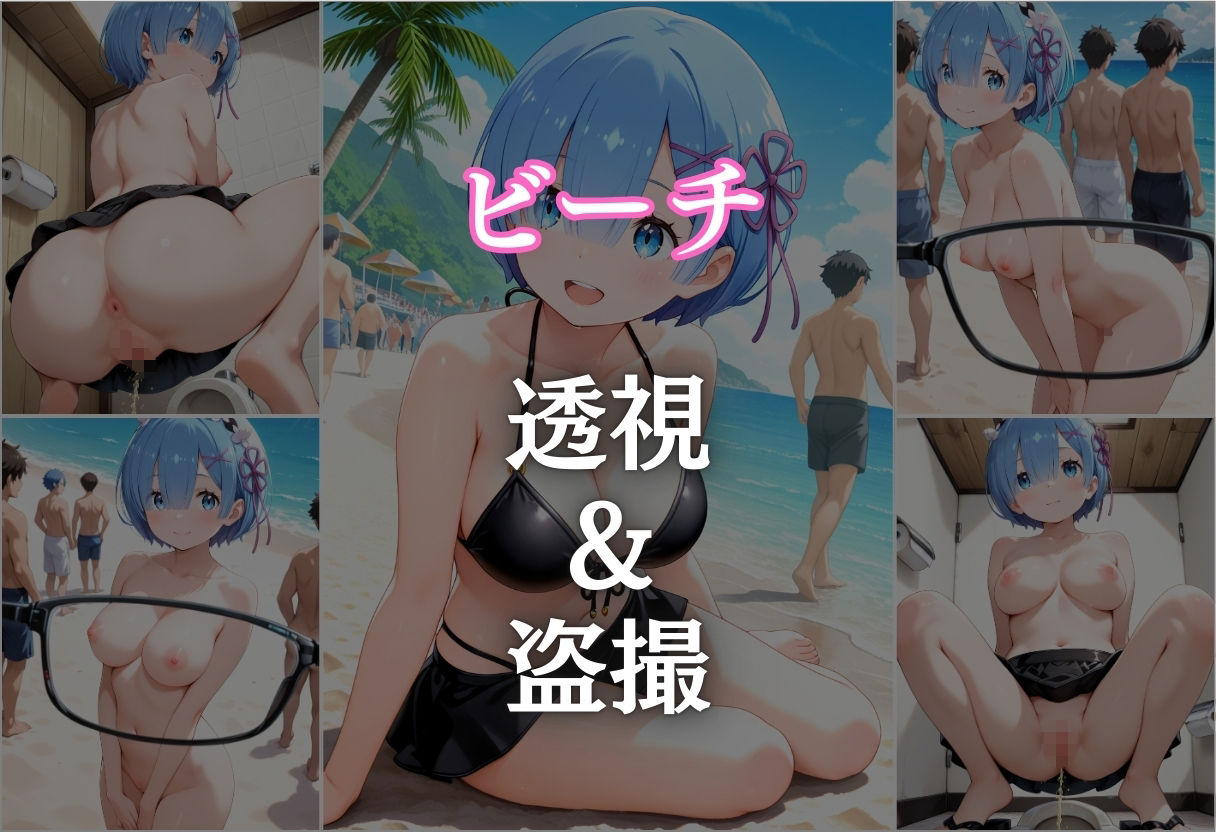 サンプル画像4:ビーチで催● メチャクチャに犯●れ絶頂するレム。気づいた時には手遅れだった。(NEXTAI) [d_651280]