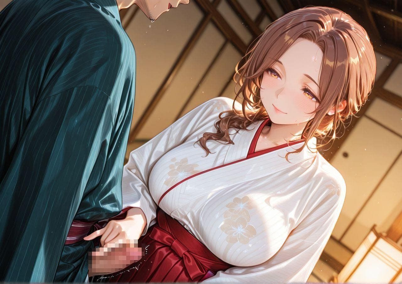 巫女のヒメゴト -神前で舞う静謐の熟女- 画像1