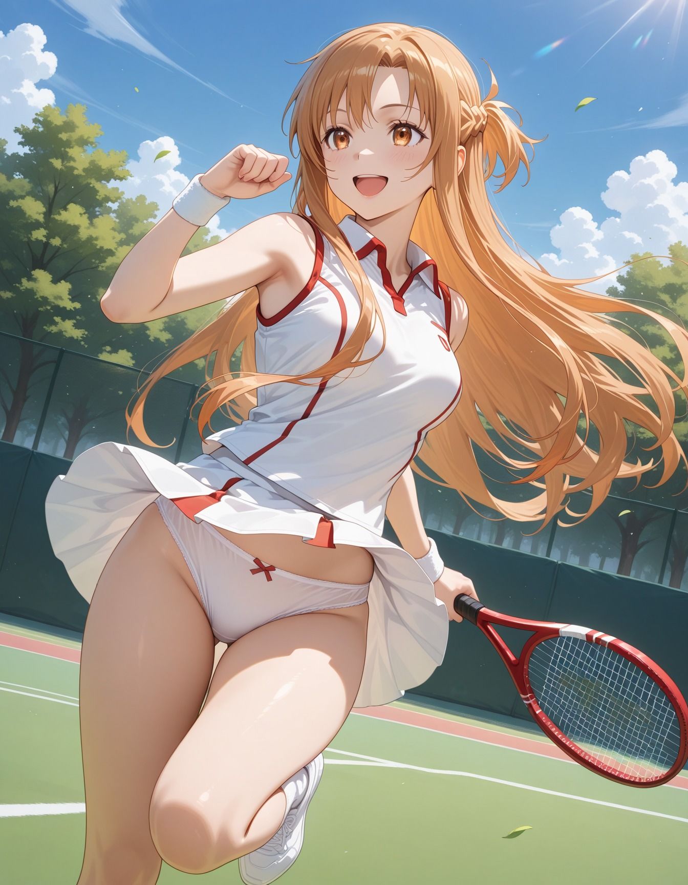キモデブ達に輪●されたテニス少女 画像1