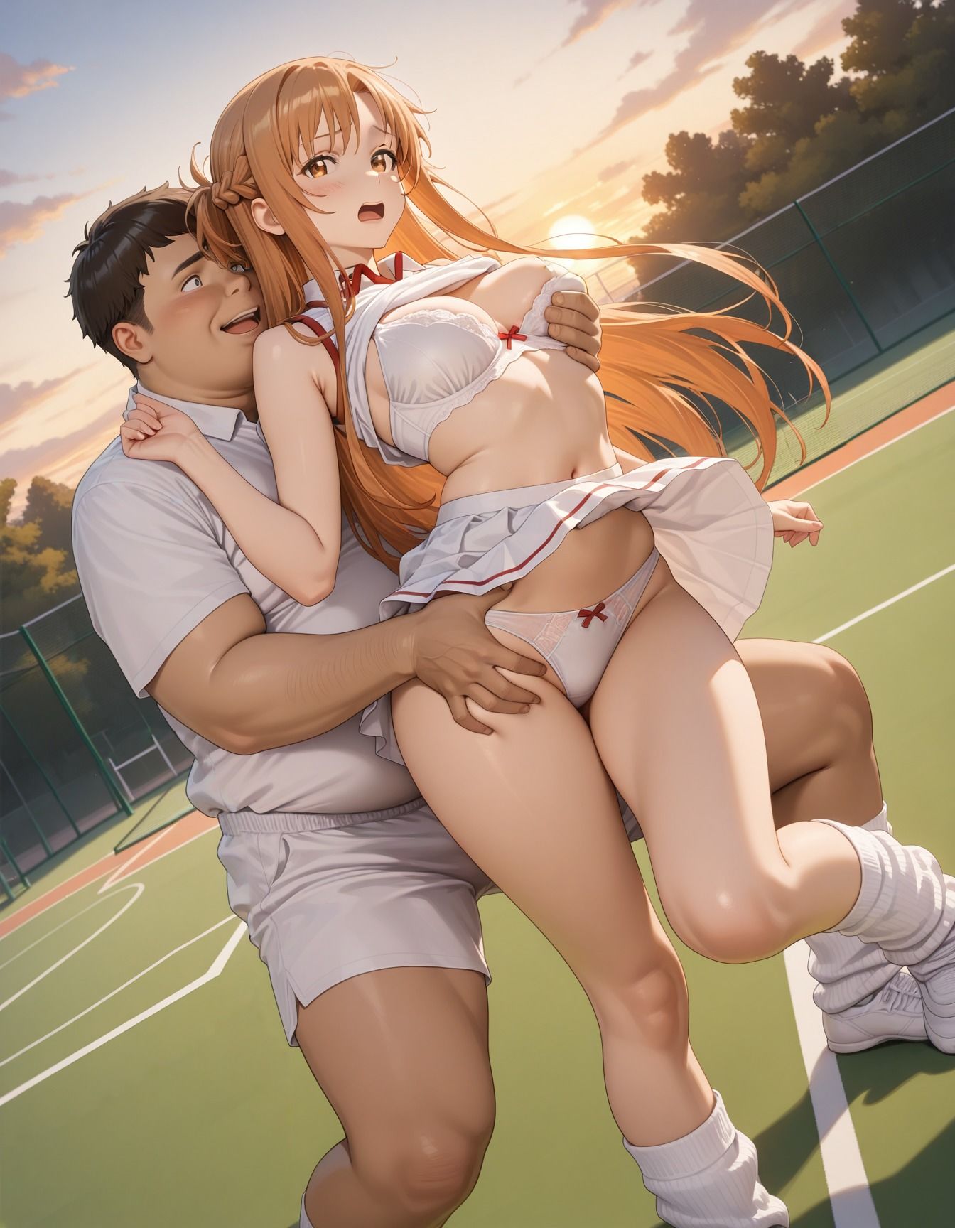 キモデブ達に輪●されたテニス少女 画像3