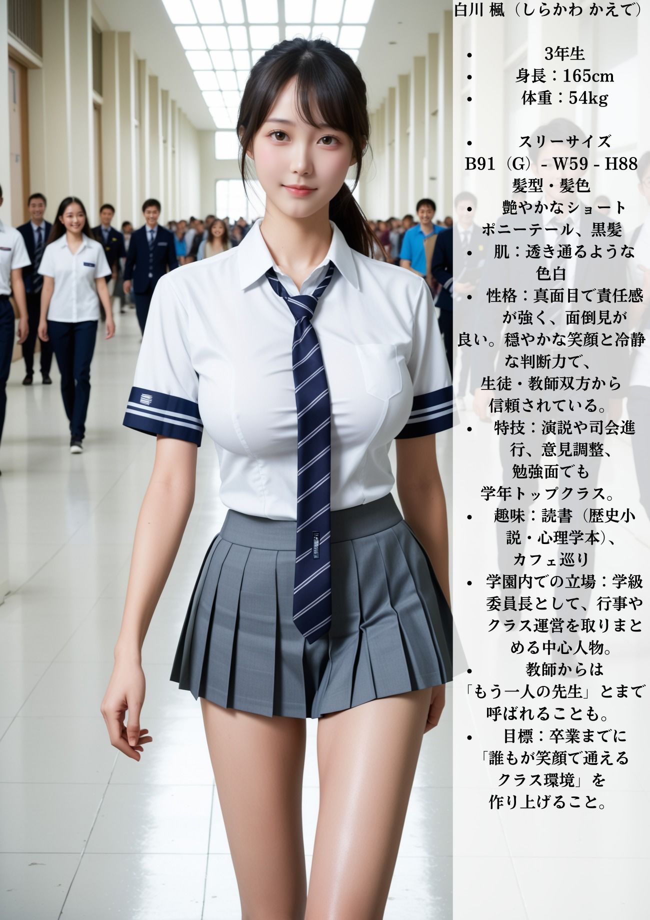 サンプル画像3:催淫洗脳          明るく前向きな  学級委員長(シロウトAI美女AMU) [d_651617]