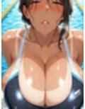 競泳水着姿がエロすぎる爆乳人妻を即ハメ即堕ち肉便器