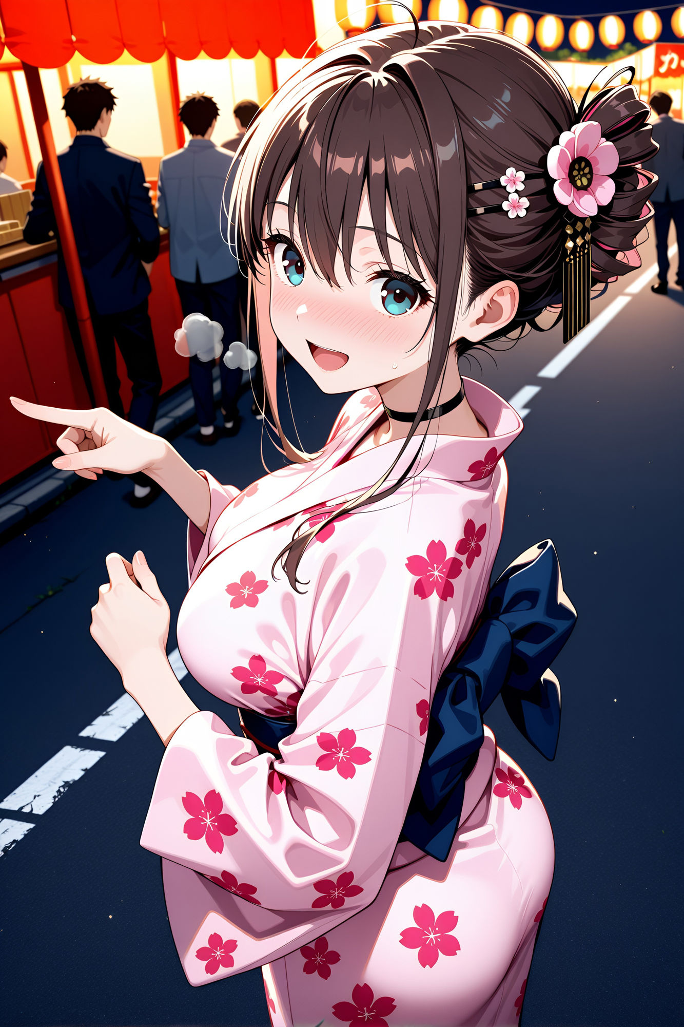 サンプル画像3:クラス一の美少女と温泉旅行に来たCG集(妄想サチュレーション) [d_651893]