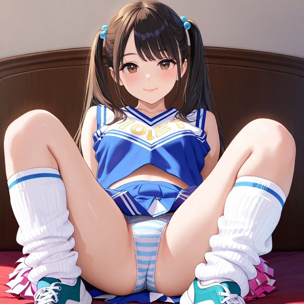 生パンチアガールのM字パンチラ 画像9