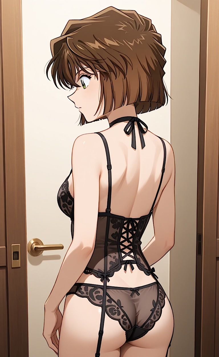 【コナ◯!灰原哀 盗撮 黒ランジェリー】「見たかったぜ・・シェリーのランジェリー・・」 画像7