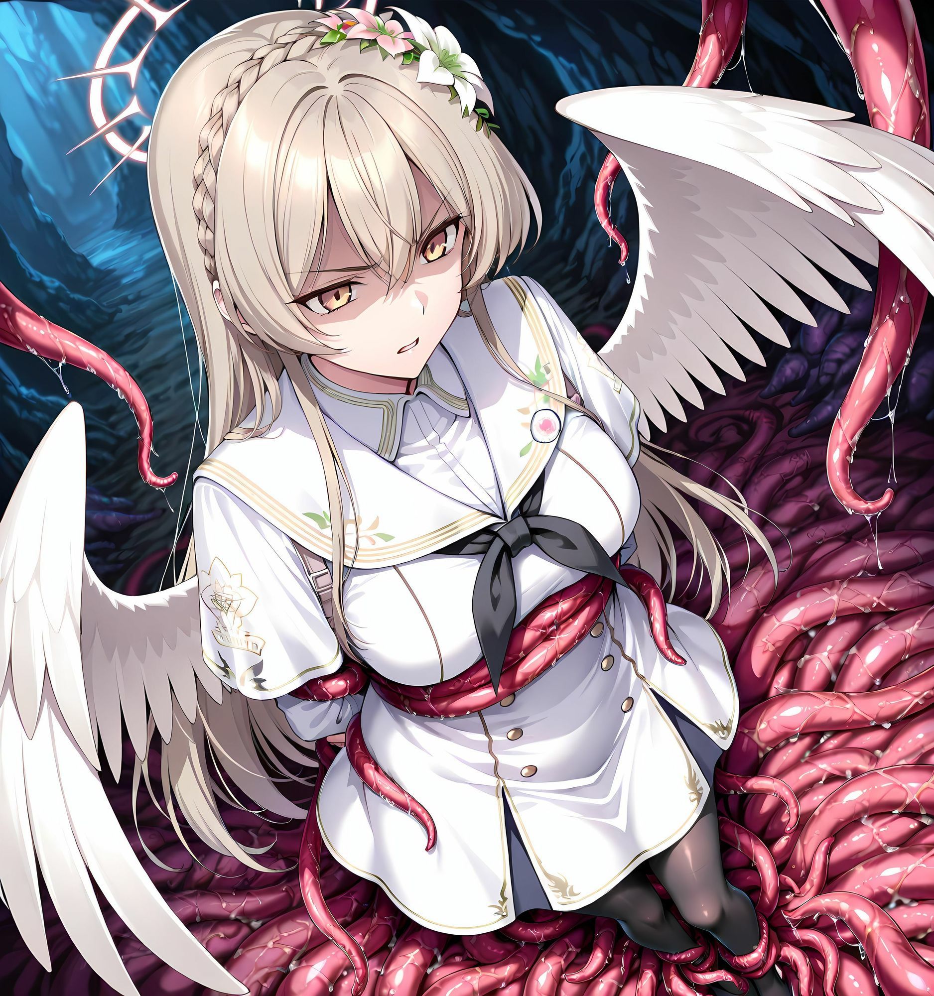 サンプル画像3:ナギサ洗脳丸呑み悪堕ち〜淫魔化搾精〜(ochiruevil) [d_652157]