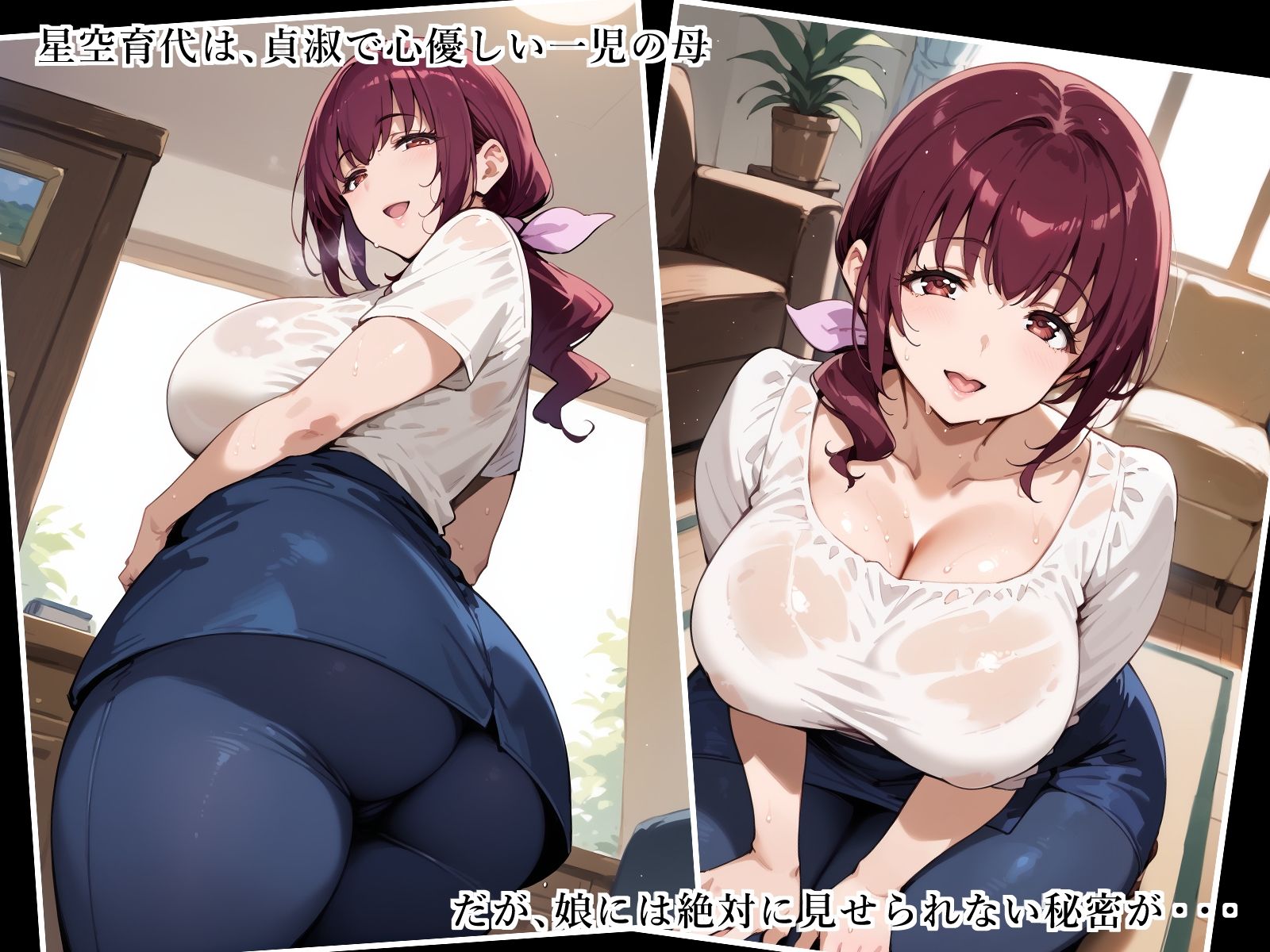 サンプル画像1:育代さんは悪いママ？(Saix) [d_652279]