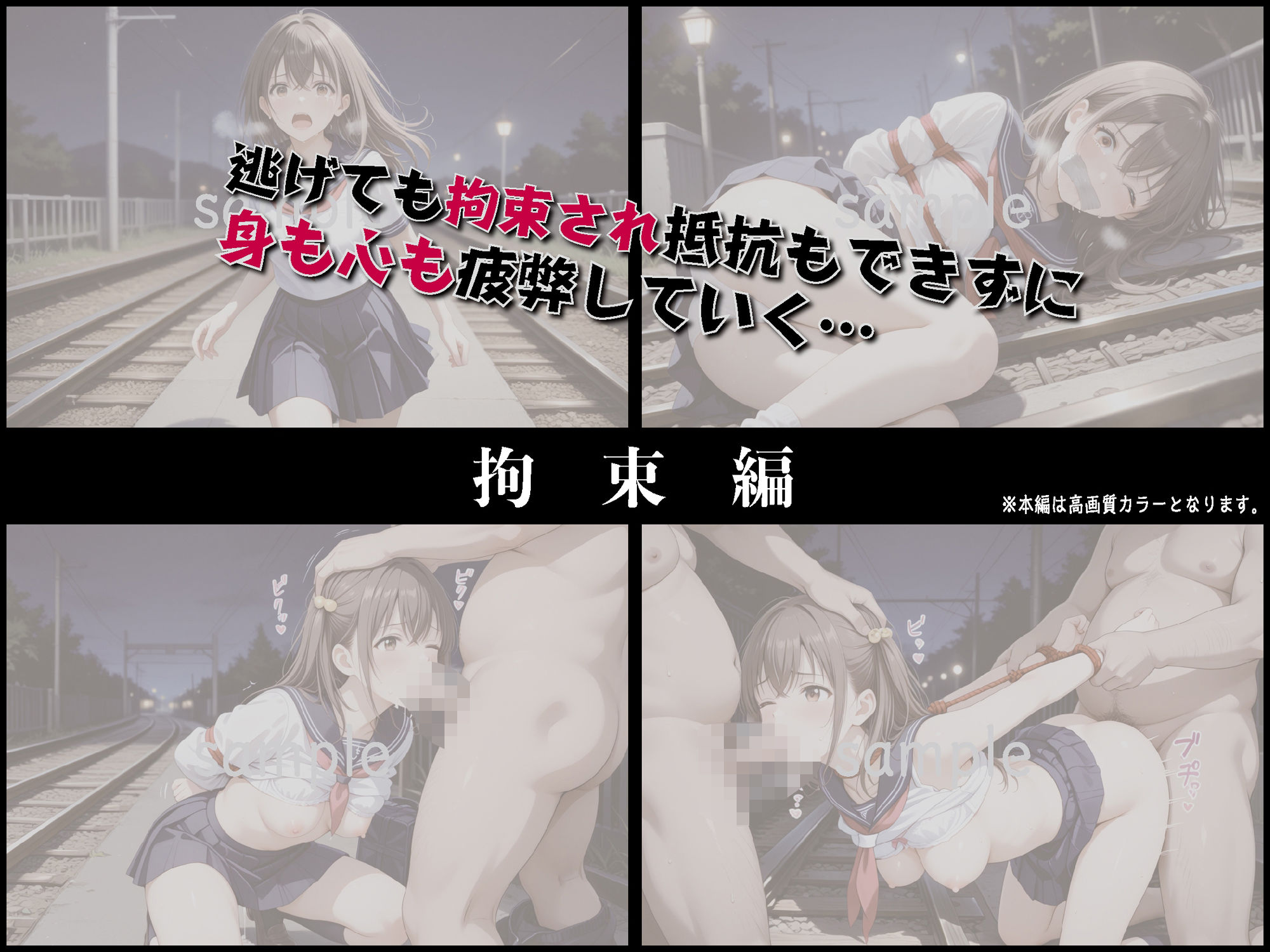 サンプル画像6:痴●列車〜ガクガク絶頂するまでイカされ続ける女子校生〜【豪華CG500枚収録】(奪われた純愛) [d_652285]