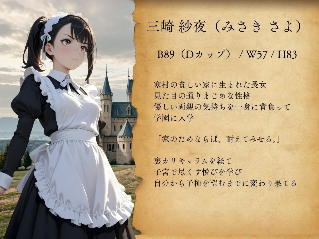 ［4K500P］孕ませご奉仕学園〜子宮でご奉仕させていただきます〜 三崎紗夜  教会子宮奉仕実地訓練 画像2