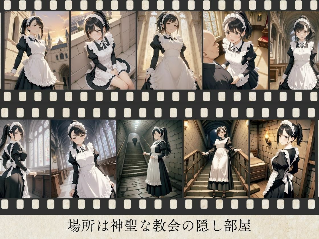 サンプル画像4:［4K500P］孕ませご奉仕学園〜子宮でご奉仕させていただきます〜 三崎紗夜  教会子宮奉仕実地訓練(ご奉仕カリキュラム) [d_652286]