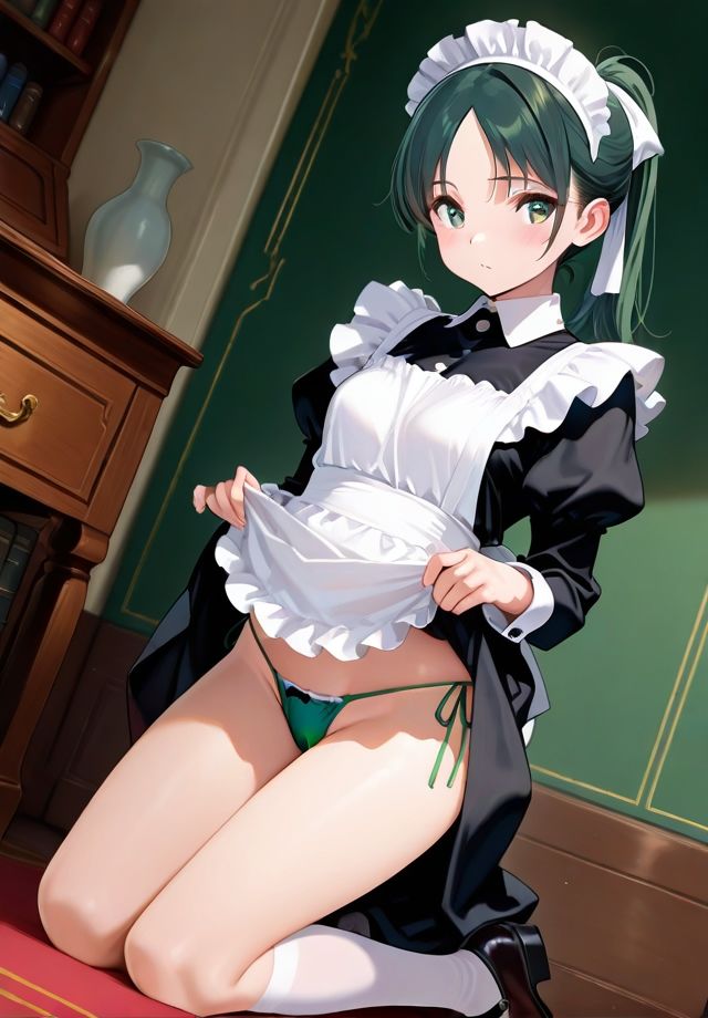メイドのスカートめくり 画像8