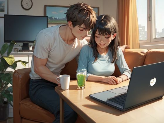 サンプル画像4:リモートワークなんてできない。(よっち) [d_652378]