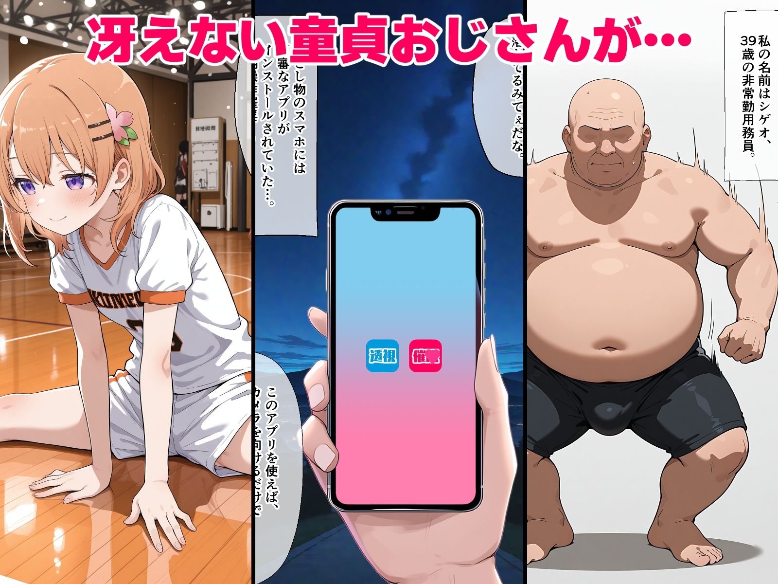 サンプル画像1:催◯誤認 催〇・透視アプリを拾った童貞種付けおじさん コ〇ア モ〇 コ〇アの母(山盛りトンファー) [d_652438]