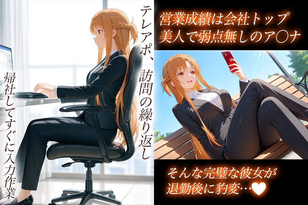 ヤリマン社員の残業後の秘密 ア〇ナ編 画像1