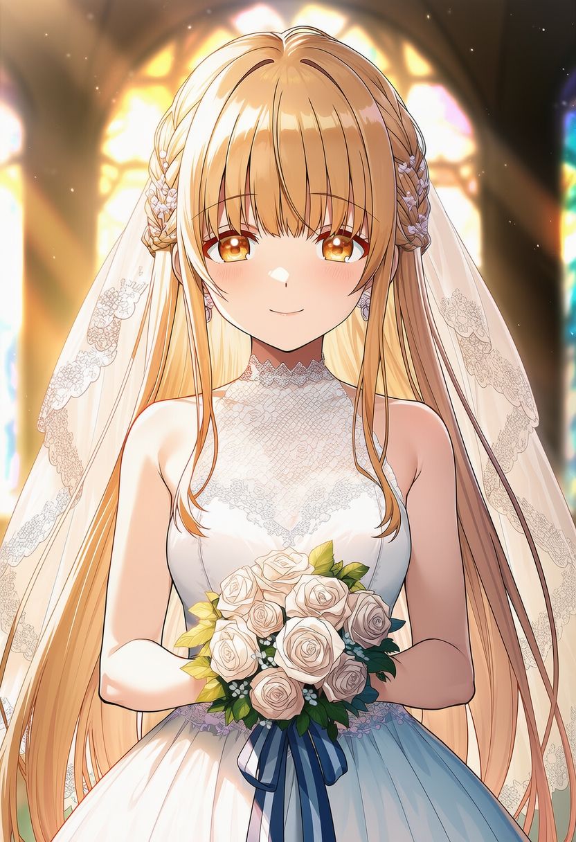 お隣の女の子ウェディングドレス 画像1