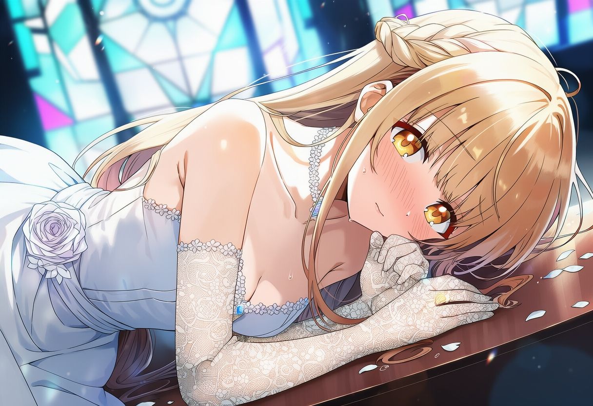 お隣の女の子ウェディングドレス 画像2