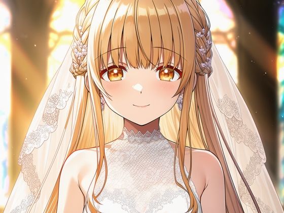 お隣の女の子ウェディングドレス
