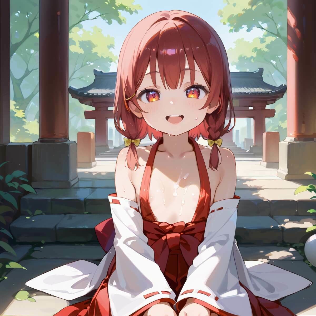 【セイウチ芸人】神聖な巫女ちゃんと神聖でエッチなことをしちゃうCG集です『ちっぱい巫女の神聖な性事★240枚』3