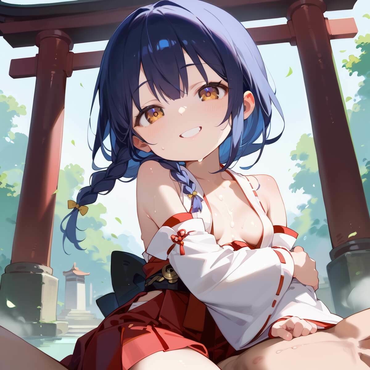 【セイウチ芸人】神聖な巫女ちゃんと神聖でエッチなことをしちゃうCG集です『ちっぱい巫女の神聖な性事★240枚』4