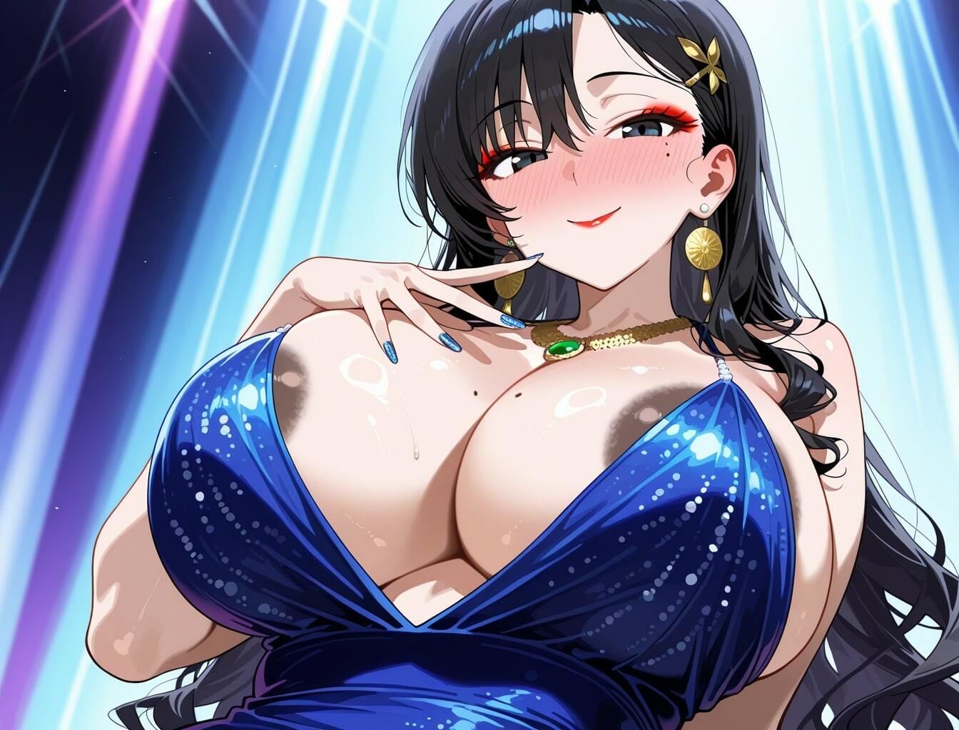 爆乳黒乳首メンエス嬢の密着ご奉仕 画像5